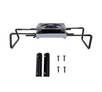 Alomejor Support de Base Pivotant pour Siège de Bateau, Coulissant Réglable dans Toutes Les Directions avec Ajustement Universel pour Bateaux, Camping-Cars, Largeur de 14,8 à 21,7 Pouces