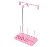 Alomejor Support de Bobine Rose à 3 Cônes, Organisateur de Fil à Broder pour Machine à Coudre, Léger
