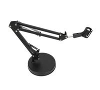 Alomejor Support de Bras de Flèche de Micro, Conception Peu Encombrante, Support de Bras de Microphone Réglable pour Utilisation de Bureau et en Studio, Fer, 1 Pièce