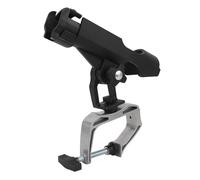 Alomejor Support de Canne à Pêche, Support de Canne à Pêche en Alliage D'aluminium et Nylon Industriel avec Base de Serrage pour Bateaux, Kayaks et Marine