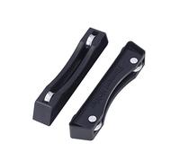 Alomejor Support de Filament D'Imprimante 3D avec Conception de Roulement Glissement Lisse Stable pour Fournitures D' 3D Compatible avec PLA ABS TPU Noir 2 Unités
