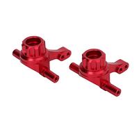 Alomejor Support de Moyeu de Tasse de Direction de Bras D'articulation Avant en Alliage D'aluminium amélioré pour Voiture 1/10 RC (Rouge)