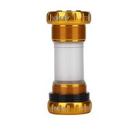 Alomejor Support de Pédalier de Vélo Shell VTT Chaîne de Roue de Pédalier de Pédalier Filetage Intégratif Roulements de Pédalier pour 68-73mm(Or)