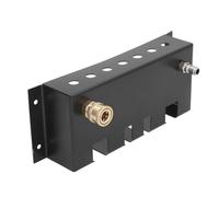 Alomejor Support de Pistolet de Nettoyeur Haute Pression en Acier Inoxydable, Organisateur D'outils Mural pour Embouts de Buse de à Mousse, 5 Embouts de Buse, 4 Tiges D'extension pour Le Nettoyage