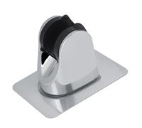 Alomejor Support de Pomme de Douche Auto-adhésif Durable, pour Salle de Bains D'hôtel, Chromée
