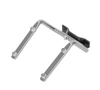 Alomejor Support de Porte-bidon Double pour Tige de Selle de Vélo, (Silver)