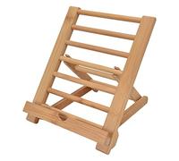 Alomejor Support de Tablette Pliable en Bambou, Support Multi-Angle pour Appareils de 4 à 13 Pouces, Parfait pour Lire, Regarder des Vidéos, à Domicile et au Bureau