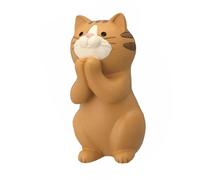 Alomejor Support de Téléphone Chat, Support de Tablette, Ornement de Bureau Multifonctionnel, Présentoir de Lunettes Mignonnes, Matériau en Résine de qualité Supérieure (Fermoir Mains Ocelot)