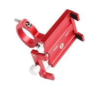 Alomejor Support de Téléphone de Cyclisme, Robuste, Léger, Pince Sécurisée pour Appareils de 3.5 à 6.2 Pouces, Installation Facile pour L'extérieur (Rouge)