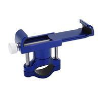 Alomejor Support de Téléphone de Vélo, Support Léger en Alliage D'aluminium avec Rotation à 360 Degrés, pour Vélos Motos Scooters (Blue)