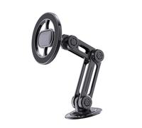 Alomejor Support de Téléphone Magnétique pour Voiture Support de Téléphone Magnétique Pliable pour Voiture avec Alliage de qualité Aérospatiale, Réglage de l'angle Flexible, de Tableau de Bord pour