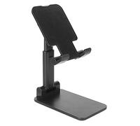 Alomejor Support de Téléphone Portable Réglable à 180°, Pliable et Rétractable pour Utilisation au Bureau, Parfait pour Regarder des Films, ABS + Alliage D'aluminium, 1 unité (Black)