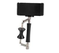 Alomejor Support de Téléphone pour Guitare, Support de Téléphone à Pince Réglable en ABS pour Ukulélés et Basses avec de Partition pour Musiciens