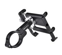 Alomejor Support de Téléphone, Support de Guidon, de Téléphone Portable pour Vélo de Montagne, Vélo de Route, Moto, 1 Pièce (Black)