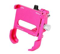 Alomejor Support de Téléphone Vélo Réglable, Fixation Smartphone pour Bicyclette Réglable for Cyclisme et Déplacements (Rose Rouge)