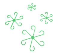 Alomejor Support de Tige de Plante, Clips de Support de Vigne Durables, Imperméables et Réutilisables pour Plantes Grimpantes, 4 Tailles Différentes pour Les Jardiniers (Green)