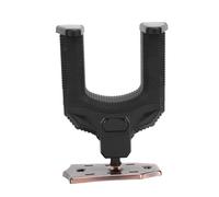Alomejor Support Mural pour Guitare, Support Métallique à Verrouillage Automatique avec Prise Sécurisée et Conception vers le Haut pour ukulélé Basse électrique Acoustique (Base bronzante rouge T124)