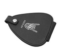 Alomejor Support pour Médiators de Guitare, Sac pour Médiators en Cuir PU, Rangement de Grande capacité pour Les Guitaristes, 22 Inclus, Parfait pour Les Musiciens (sans)