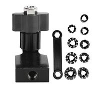 Alomejor Supports de Pinces de Fixation D'anneau, Outil de Réglage Durable pour la Fabrication de Bijoux à Faire Soi-même pour Débutants, Plastique + Métal (BLACK)