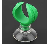 Alomejor Supports de Tubes Aériens pour Aquarium, Clips en Plastique de qualité Supérieure pour Réservoirs de Sel et d'eau Douce, Diamètre Intérieur 14.6mm, Lot de 2 (Diamètre intérieur Vert 17,6 mm)