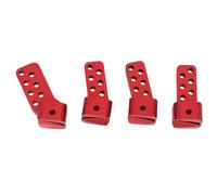 Alomejor Supports RC Link, Supports Anti-cabrage en Alliage D'aluminium Usinés CNC pour Essieu Arrière SCX10 II AR44, avec Plusieurs Angles pour L'optimisation de la Hauteur de Levage et du (Rouge)