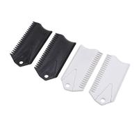 Alomejor Surfboard Wachs Applicateur Dissolvant PVC Surf Wachkamm pour Les Planches à roulettes et Surfbretter 4 Black 4 White