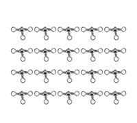 Alomejor Swivel de pêche,Rotation Fluide résistant à la Corrosion,Accessoire pêche en mer et Eau Douce 20 pièces Taille 3# for pêcheurs Camping Famille