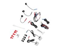 Alomejor Système de Détection d'angle Mort, Kit de Capteur d'angle Mort LED ABS 12 V 24 GHz IP67 avec Alerte de Porte BSD LCA RCTA, Avertissement Sonore et Lumineux pour Voitures, SUV, Camions,