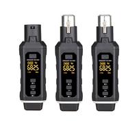 Alomejor Système de Microphone sans Fil, émetteur et Récepteur XLR sans Fil UHF Durable, Portée de 100 M pour Microphones Dynamiques pour Musiciens et Podcasteurs (1 pour 2)