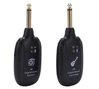 Alomejor Système sans Fil pour Guitare électrique, Meilleure qualité Sonore, Signal Stable pour les Performances, Plastique et Métal Noir