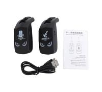 Alomejor Système sans Fil pour Guitare, émetteur-récepteur 2,4 G avec Latence Ultra Faible de 4 Ms, Autonomie de 10 Heures pour Guitare électrique Basse