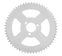 Alomejor T8F 58T Pignon de Chaîne Arrière en Acier Blanc Pédalier 3 Trous 29mm pour Mini Moto ATV Kart 47/49cc