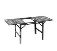 Alomejor Table de Camping, Table Modulaire Pliante en Alliage d'aluminium avec Planches d'extension pour Pique-Nique en Plein Air et Voyages en Voiture