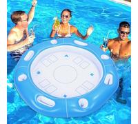 Alomejor Table flottante de piscine, plateau rond gonflable surdimensionné de 100 cm, convient pour , plage, fête d'été
