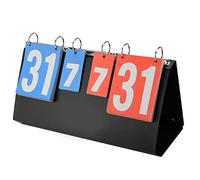 Alomejor Tableau d'Affichage, Spotrs Double Face 4 Chiffres Score Flipper Dessus de Table de Score de Basketball de Tennis de Table de Volley-Ball