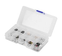 Alomejor Tactile Switch Kit, 10 Types of Push Buttons