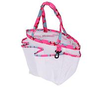 Alomejor Take-Tout dans Un Maillage PVC Portable pour Salle de Bain et Natation, Sac de Rangement Toilettes Grande capacité avec Boucle pour Les Bains Publics et Les Gymnases (White)