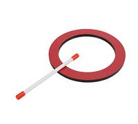 Alomejor Tambour à Main Mignon et Belle Forme, Planche Compressée en Résine, Peau Rouge, Percussion pour Enfants (Tambour Rond)