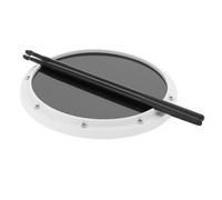 Alomejor Tapis Absorbant les Chocs pour Entraînement à la Percussion, Tapis pour Débutants avec pour L'entraînement à la Batterie (WHITE)