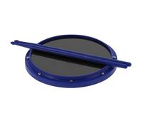 Alomejor Tapis Absorbant les Chocs pour Entraînement à la Percussion, Tapis pour Débutants avec pour L'entraînement à la Batterie (BLUE)