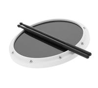 Alomejor Tapis Absorbant les Chocs pour Entraînement à la Percussion, Tapis pour Débutants avec pour L'entraînement à la Batterie (WHITE)