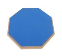 Alomejor Tapis de Batterie Silencieux de 20 Cm (8 pouces) en Caoutchouc Haute densité et élastique, Base Antidérapante en EVA, pour S'entraîner à la Maison et en extérieur. (BLUE)