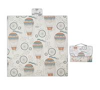 Alomejor Tapis de Jeu pour bébé, Tapis de Sol pour bébé, Facile à Nettoyer, pour Nourrissons et Tout-petits (style montgolfière)