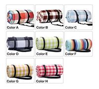 Alomejor Tapis de Pique-Nique Imperméable et Portable avec Sac de Rangement et Sangles de Transport pour Le Camping Familial et Les Pique-niques | 6 Personnes | Fibre Acrylique Indéchirable + Mousse