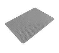Alomejor Tapis de Séchage de Vaisselle en Silicone Résistant à la Chaleur, pour Comptoir de Cuisine Sous L'évier, Grand Tapis Chaud pour Cuisinières, 28x19,7x0,12 Pouces (GREY)