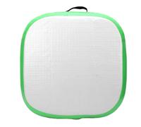 Alomejor Tapis Gonflable 66x66 Cm, Coussin de Méditation Pliable Portable à Gonflage Rapide en PVC avec Valve de Tube de Pompe, pour Salle de Sport, Maison, Plage