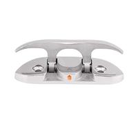 Alomejor Taquet Pliable pour Bateau, Taquet de Quai en Acier Inoxydable 316, Conception Rabattable de qualité Marine pour Bateaux et Kayaks, Taille de 4,5 Pouces pour Un Amarrage Facile