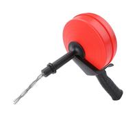 Alomejor Tarière de Vidange en Acier au Manganèse, Dissolvant de Bouchons Robuste pour Toilettes et Cuisine, Tuyau de 1/2 à 3 Pouces avec Câble Flexible (Ressort de 7,5 m)