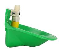 Alomejor Tasse d'eau pour Moutons de Ferme, Valve Tactile, Bol en Plastique, équipement de Boisson, Mangeoires pour Animaux pour Moutons 7,5x7,1x5,5 Pouces (Bol de Liquide amniotique en Plastique)