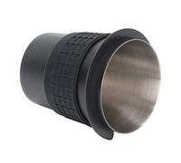 Alomejor Tasse Doseuse en Acier Inoxydable de 58 Mm avec Intérieur brossé pour Poignée de Machine à café, Stockage de Poudre de café, Nettoyage Facile, 120 Ml pour les Amateurs de (BLACK)